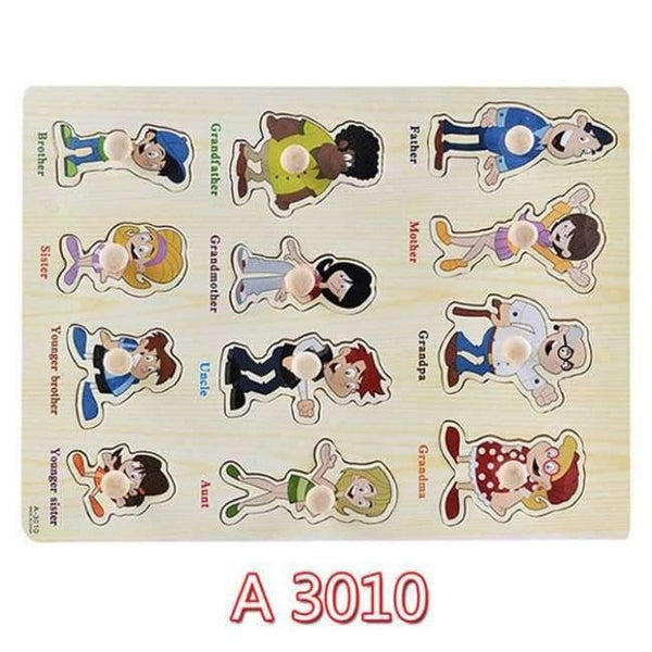 Planet Gates A3010 30cm Kid Early educational toys baby hand grasp wooden puzzle toy alphabet and digit learning education child wood jigsaw toy