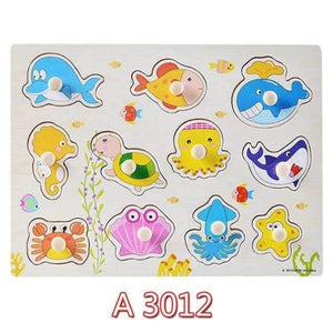 Planet Gates A3012 30cm Kid Early educational toys baby hand grasp wooden puzzle toy alphabet and digit learning education child wood jigsaw toy