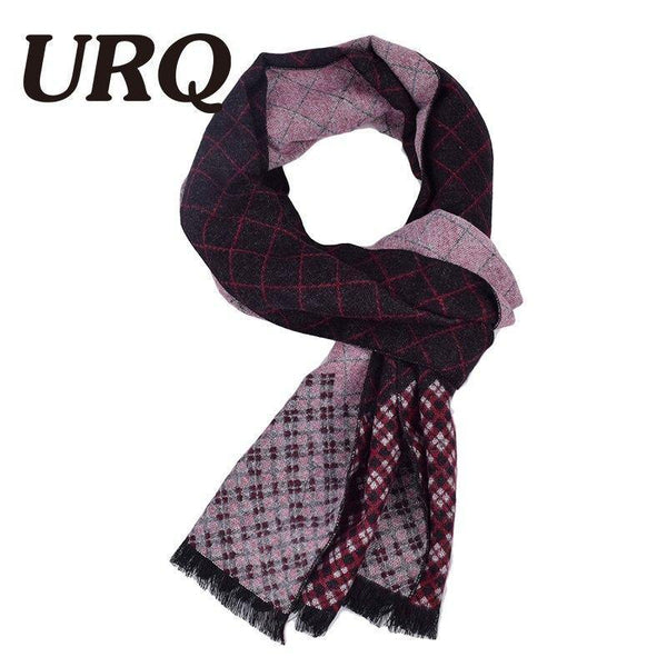 Planet Gates A3A18909 bordeaux Man Checked Winter Scarves Fashion style Long Cashmere scarf soft warm Wraps Casual style