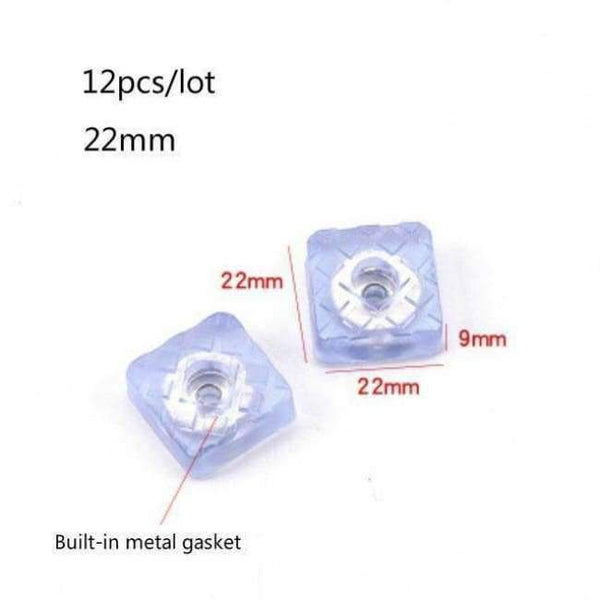 Planet Gates A4  12pcs per lot Furniture Non-slip Wear Resistant Foot Pad Table/chair/sofa Rubber Mat with Gasket Noise Reduction Pad Furniture Accessories