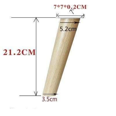 Durable Solid Wood Furniture Feet Oak Wooden Sofa leg Multipurpose Cabinet Table Stool Support Feet Furniture Parts Accessories