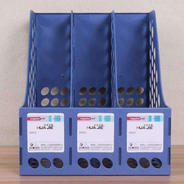 Planet Gates A4 Office Data Rack Desktop Document Bar Triple File Basket office Supplies School Stationery Enterprise Desktop Storage