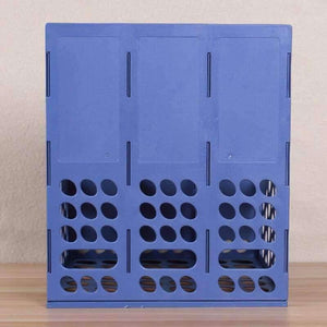 Planet Gates A4 Office Data Rack Desktop Document Bar Triple File Basket office Supplies School Stationery Enterprise Desktop Storage