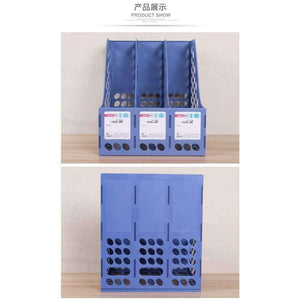 Planet Gates A4 Office Data Rack Desktop Document Bar Triple File Basket office Supplies School Stationery Enterprise Desktop Storage