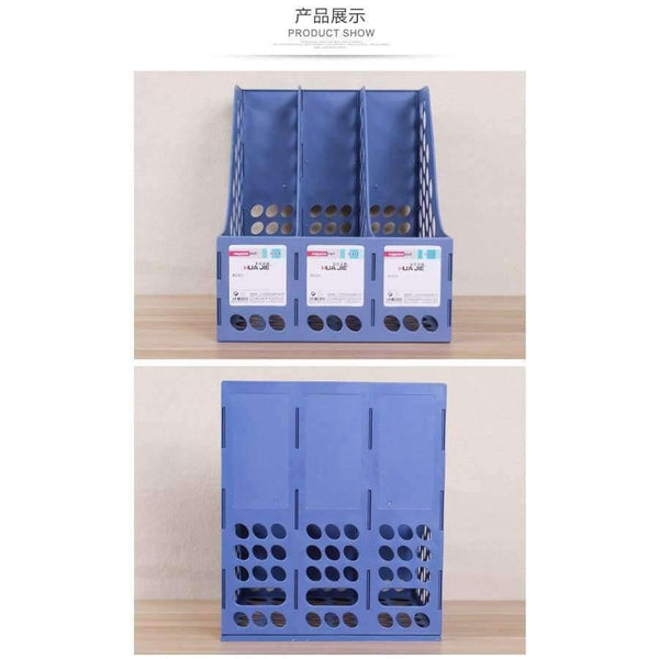 Planet Gates A4 Office Data Rack Desktop Document Bar Triple File Basket office Supplies School Stationery Enterprise Desktop Storage