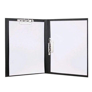 Planet Gates A4 Office School Supplies Notebooks Writing Pads Clipboard PU Leather Business Financial School Plastic with 2 A4 Paper Clips