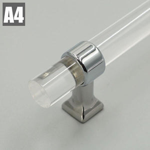 Various Sizes Modern Style Acrylic Drawer Knobs T bar Handle Bathroom Pulls Kitchen Cabinet Door Handle Pull
