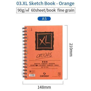 Planet Gates A5 148 210cm Orange Professional Watercolor/Sketch Paper 25/40/60Sheets Hand Painted Water-soluble Book Creative Office school supplies