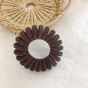 Elastic Knit Telephone Wire Hair Bands Girl Woman Hair Accessories Rubber Band Headwear Hair Rope Spiral Shape Hair Ties