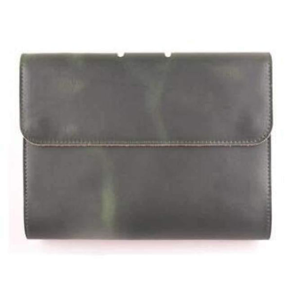 Planet Gates A5 Green Paperboat Vintage Logo Custom A5 A6 Notebook Genuine Leather Diary Planner Rings Office Diary Spiral Travelers Writing pad