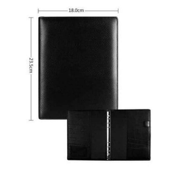 Planet Gates A5 No Hasp Genuine Leather Logo Custom A5 Notebook Cowhide Travelers Loose leaf Office Commercial Writing Pads Diary Rings Binder