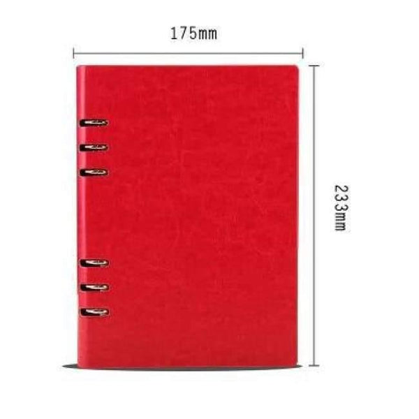 Planet Gates A5 Rose Free Logo Custom Leather A5 Notebook Mini Writing Pads Binder Loose leaf Diary Office School Mini A6 PU Notepad with Rings