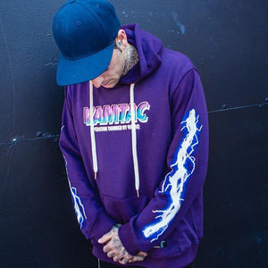 Planet Gates A52W206 Black / XL Hip Hop Men Hoodie Sweatshirt Cool Lightning 3D Print Harajuku Hoodie Streetwear Casual Black