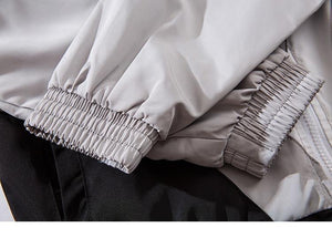 Planet Gates A56981 Grey / L Jacket Windbreaker Men Colorful Patchwork Jacket Coat Casual Zip Up Harajuku Track Jacket Streetwear