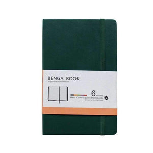 Planet Gates A6 green gird Notebook A6 dot sketchbook portable leather A5 writing pads painting pocket books fashion travel planner memo pad