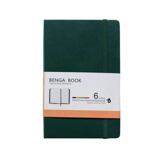 Planet Gates A6 green gird Notebook A6 dot sketchbook portable leather A5 writing pads painting pocket books fashion travel planner memo pad