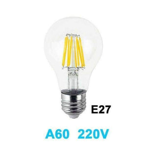 Planet Gates A60 E27 220V / 6W / Cold White Gitex Antique LED E27 Bulb Retro Lamp 220V 2W 4W 6W 8W LED Filament Light E14 Glass Ball Bombillas LED Bulb Edison Candle Light