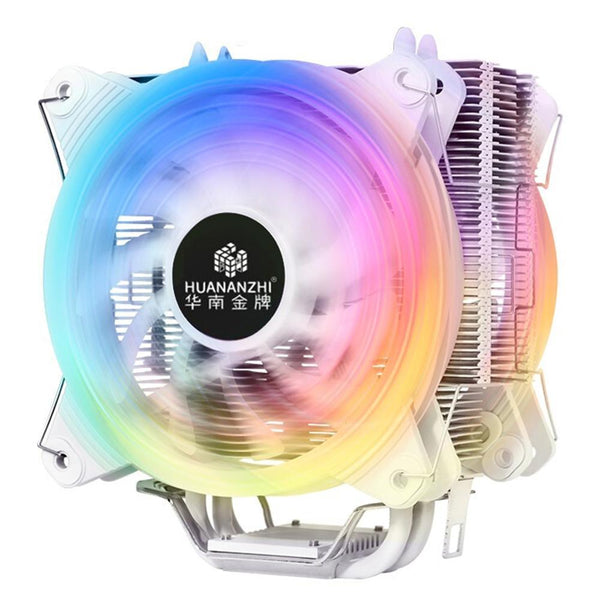 Planet Gates A600 4 Copper Heat Pipe LED CPU Cooler Cooling Fan Radiator Quiet Dual Fan Cooler Heatsink