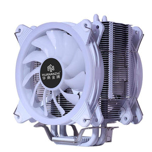 Planet Gates A600 4 Copper Heat Pipe LED CPU Cooler Cooling Fan Radiator Quiet Dual Fan Cooler Heatsink
