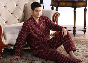 Planet Gates A6109 / M Cotton Plaid Pajamas Homewear Long Sleeve Warm Winter Pyjamas Sleepwear Male Sleep Lounge M-4XL