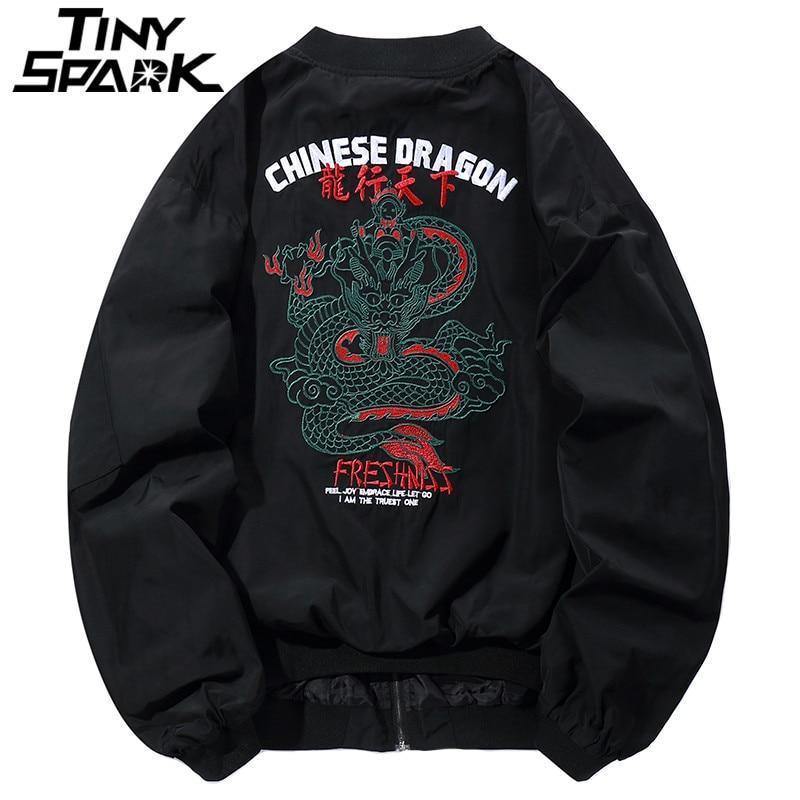 Planet Gates A62641 Army Green / L Jacket Men Hip Hop Bomber Jackets Streetwear Chinese Style Pilot Short Jacket Coat Harajuku Casual