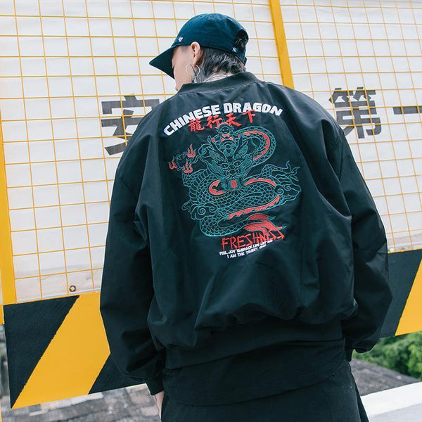 Planet Gates A62641 Army Green / L Jacket Men Hip Hop Bomber Jackets Streetwear Chinese Style Pilot Short Jacket Coat Harajuku Casual