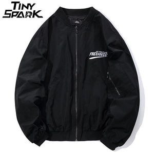 Planet Gates A62641 Army Green / L Jacket Men Hip Hop Bomber Jackets Streetwear Chinese Style Pilot Short Jacket Coat Harajuku Casual