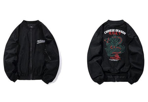 Planet Gates A62641 Army Green / L Jacket Men Hip Hop Bomber Jackets Streetwear Chinese Style Pilot Short Jacket Coat Harajuku Casual