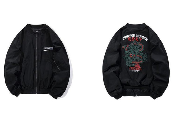 Planet Gates A62641 Army Green / L Jacket Men Hip Hop Bomber Jackets Streetwear Chinese Style Pilot Short Jacket Coat Harajuku Casual