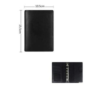 Planet Gates A7 No Hasp Genuine Leather Logo Custom A5 Notebook Cowhide Travelers Loose leaf Office Commercial Writing Pads Diary Rings Binder