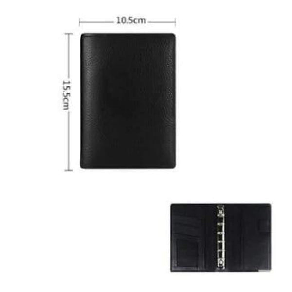 Planet Gates A7 No Hasp Genuine Leather Logo Custom A5 Notebook Cowhide Travelers Loose leaf Office Commercial Writing Pads Diary Rings Binder