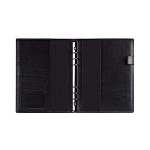 Planet Gates A7 With Strap Mini Logo DIY Custom A6 A7 Notebook Leather Luxury Black Planner Rings Binder Sketchbook Organizer Agenda  Writing Pads Gift