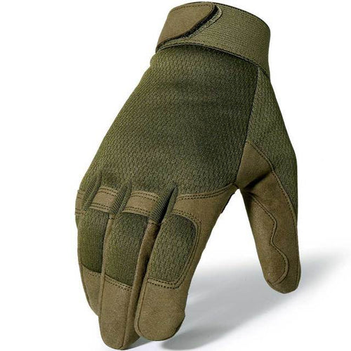 Planet Gates A9 Green / L / China Outdoor Tactical Gloves Military Training Army Sport Climbing Shooting Hunting Riding Cycling Full Finger Anti-Skid Mittens