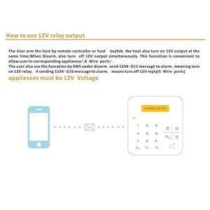 Planet Gates A9 GSM White GSM+ wifi Alarm System Smart touch keypad with 2 line message LCD display Quad-band GSM communication works with SIM card
