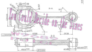 Abarth 500 T-jet engine FIRE T Jet 1.4T connecting rod for insreasing BHP RPM horse power tuning upgrading quality warranty