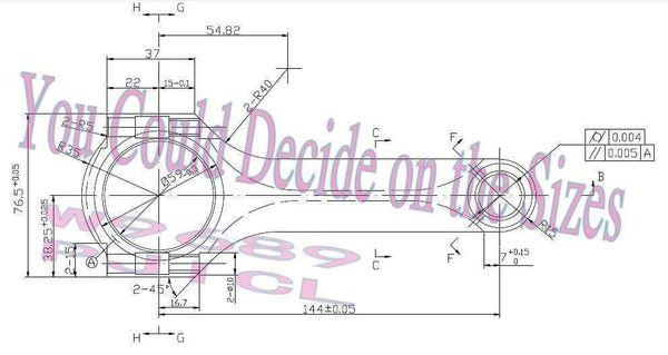Abarth 500 T-jet engine FIRE T Jet 1.4T connecting rod for insreasing BHP RPM horse power tuning upgrading quality warranty