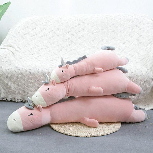 Planet Gates About 120cm / Pink unicorn Giant Soft toy unicorn Stuffed Silver Horn Unicorn High Quality Sleeping Pillow Animal Bed Decor Cushion Throw Pillow