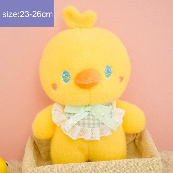 Planet Gates about 23cm / chicken Fluffy Hair Super soft Elephant Lamb Cuddly Plushies Doll Stuffed Animals Long Plush Brown Bear Chick Baby Appease Doll toys Kid