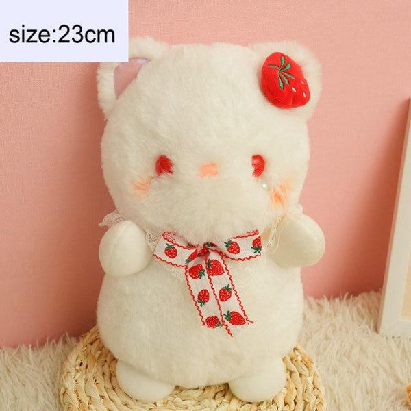 Planet Gates about 23cm / red eyes cat Fluffy Hair Super soft Elephant Lamb Cuddly Plushies Doll Stuffed Animals Long Plush Brown Bear Chick Baby Appease Doll toys Kid