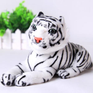 Planet Gates about 25cm / white Real Life Tiger Plush Toy Soft Stuffed Animals Doll Baby Kids Holiday gifts Soft Stuffed Toys Model Gifts toys for children