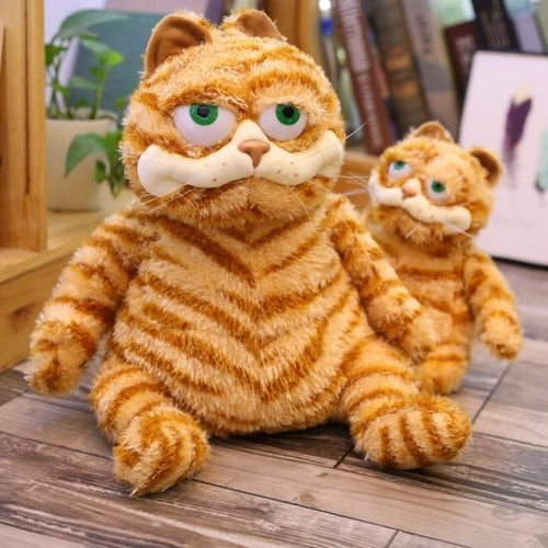 Planet Gates about 30cm Fat Angry Cat Soft Plush Toy Stuffed Animals Lazy Foolishly Tiger skin Simulation Ugly Cat Plush toy Xmas Gift For Kids Lovers