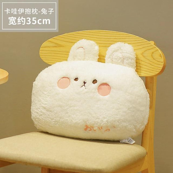 Planet Gates about 35X27cm / Bunny Cute Plush Animals Pillow Soft Lovely Brown Teddy Bear Rabbit Frog Tiger Pig Doll Sofa Chair Cushion For Girls Birthday Gifts