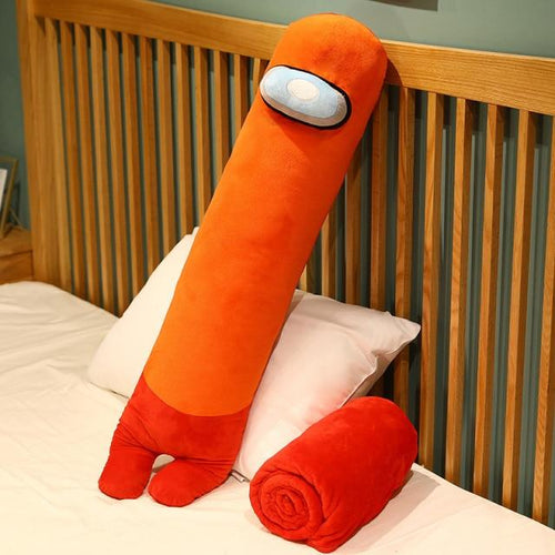Planet Gates about 90cm / Orange Hot Sale 90/130cm Among Long Pillow Us Cushion Sleepng Pillow Animal Doll Kawaii Figure With Blanket  Christmas Gift For Kids