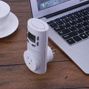 Planet Gates ABS Mini Timer Socket Smart Charge Plug Switch Timing Outlet Home Appliance Timer Switch EU / US Plug