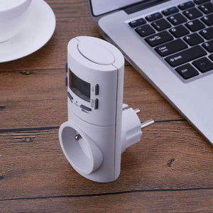 Planet Gates ABS Mini Timer Socket Smart Charge Plug Switch Timing Outlet Home Appliance Timer Switch EU / US Plug