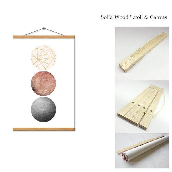 Planet Gates Abstract Leaves Canvas Paintings Poster Print Nordic Minimalist Wall Art Pictures For Living Room Bedroom Home Decor