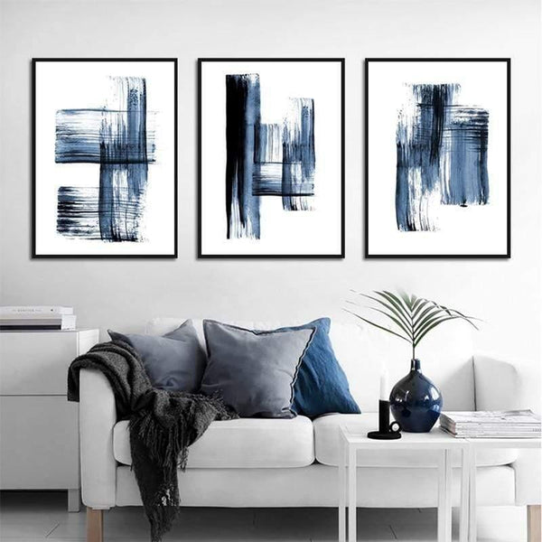 Planet Gates Abstract Modern Minimalist Poster Blue Graffiti Casual Simple Fresh Print Canvas Picture For Living Room Bedroom Study Decor