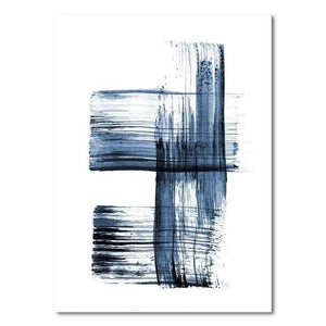 Planet Gates Abstract Modern Minimalist Poster Blue Graffiti Casual Simple Fresh Print Canvas Picture For Living Room Bedroom Study Decor
