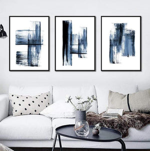 Planet Gates Abstract Modern Minimalist Poster Blue Graffiti Casual Simple Fresh Print Canvas Picture For Living Room Bedroom Study Decor