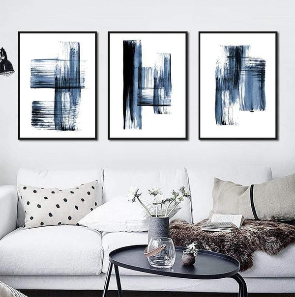 Planet Gates Abstract Modern Minimalist Poster Blue Graffiti Casual Simple Fresh Print Canvas Picture For Living Room Bedroom Study Decor